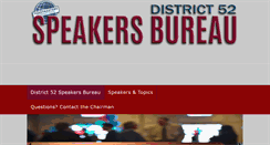 Desktop Screenshot of district52speakersbureau.com