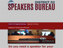 Tablet Screenshot of district52speakersbureau.com